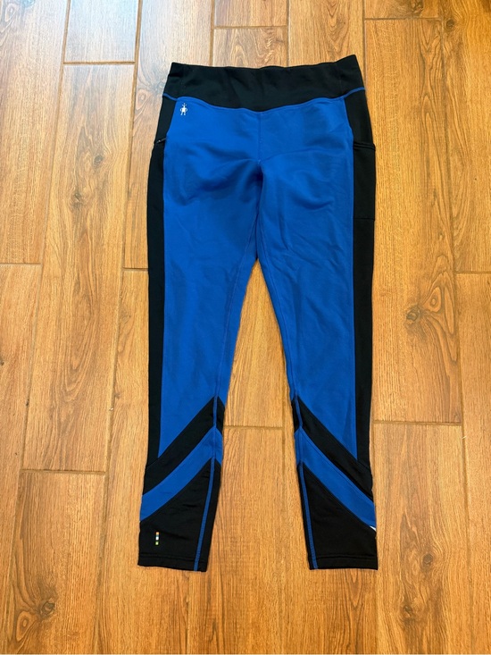 Smartwool Pants - Smartwool Women’s Blue and Black Ankle Leggings Stretch Size L